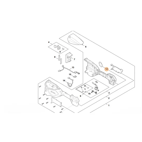 STIHL  Tabliczka z typem urządzenia FSA 70 FA07 967 1500